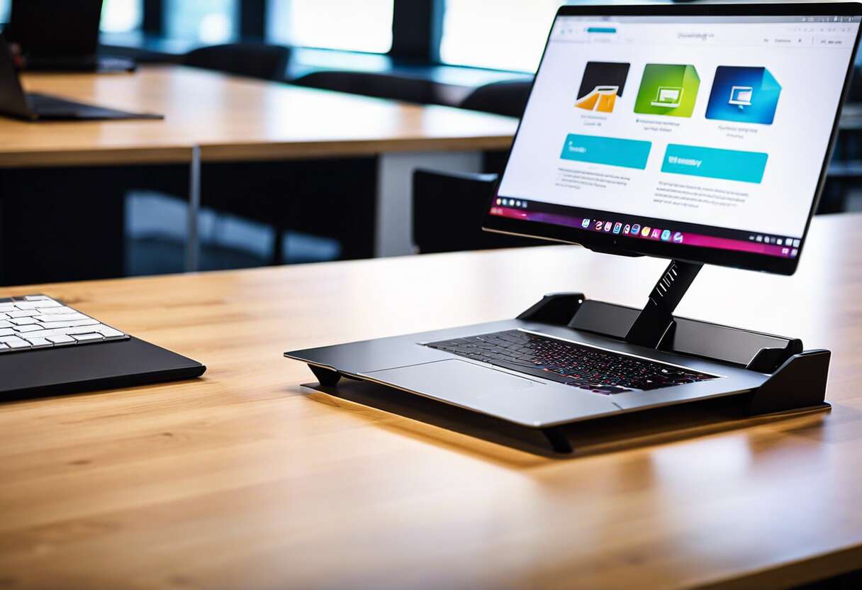 Supports d’ordinateur portables : allier confort et efficacité au bureau