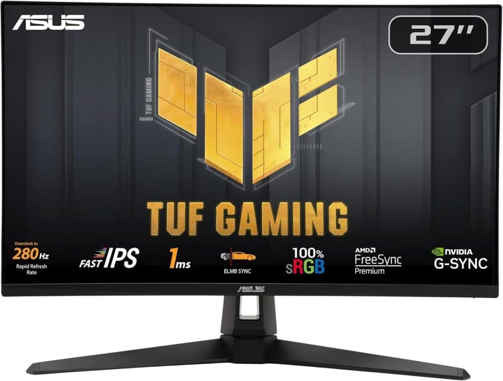 Test ASUS TUF Gaming VG279QM1A : moniteur 27" ultra-rapide à 280Hz