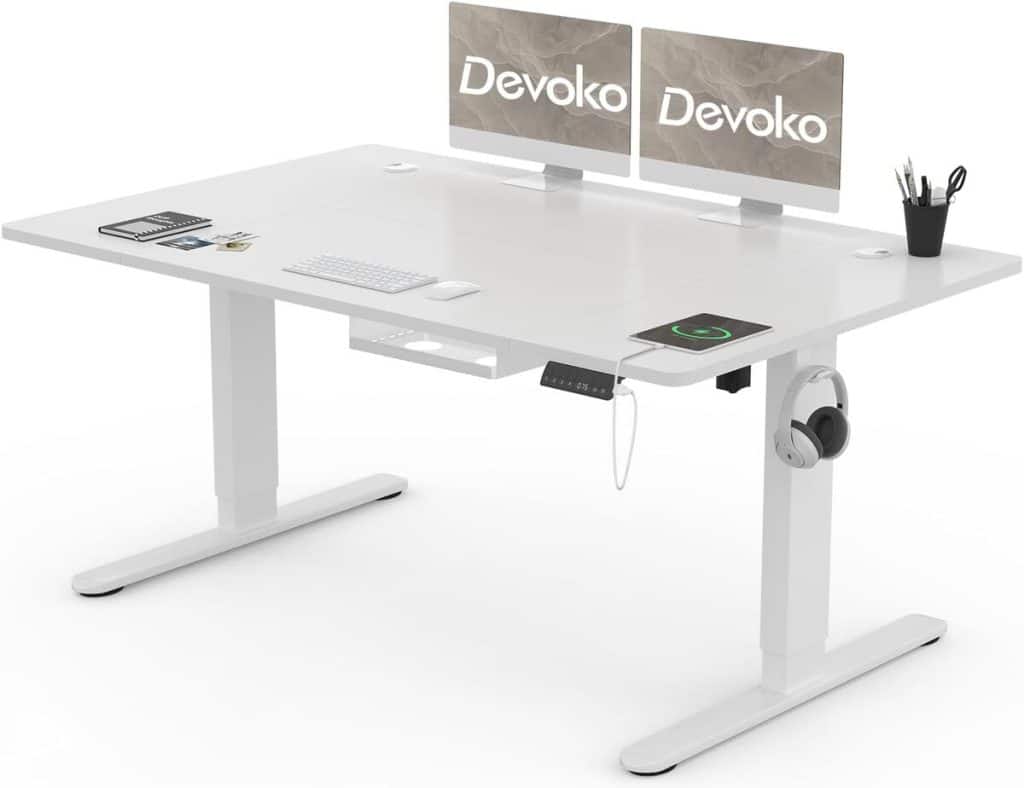 Test : bureau assis-debout électrique Devoko 140×80 cm