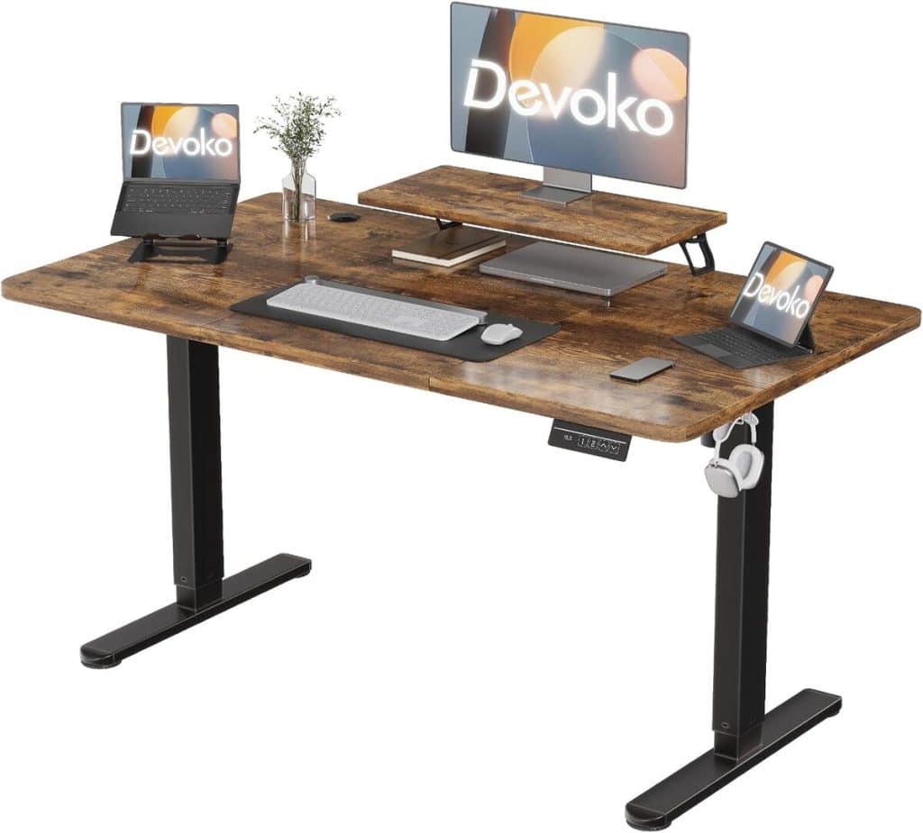Test du bureau réglable Devoko 160 × 70 cm : efficacité et confort