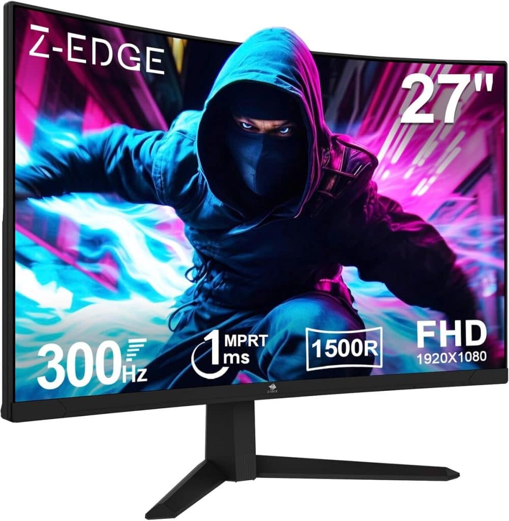 Test : écran gamer incurvé Z-Edge 27'' FHD 300Hz