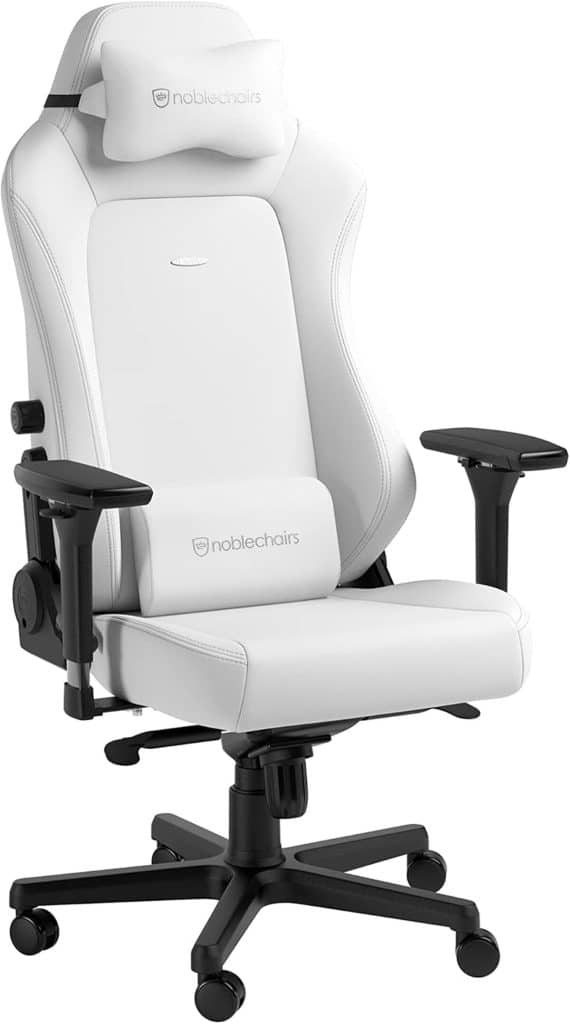 Test de la chaise gaming Noblechairs Hero White Edition