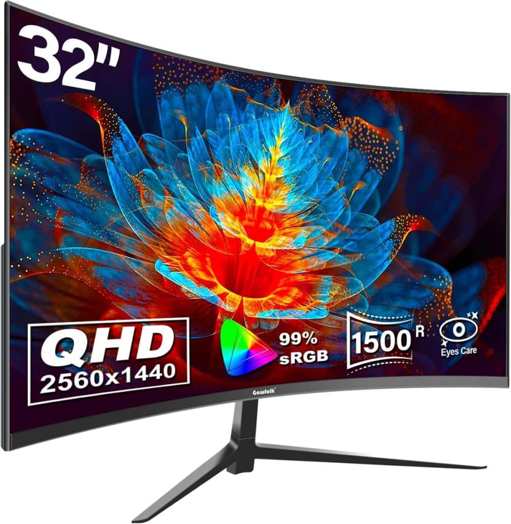 Test du gawfolk curved monitor 32 pouces : immersion gaming garantie