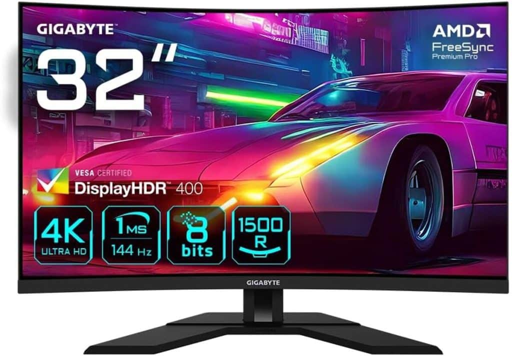 Test du moniteur incurvé GIGABYTE M32UC 31, 5" 4K UHD