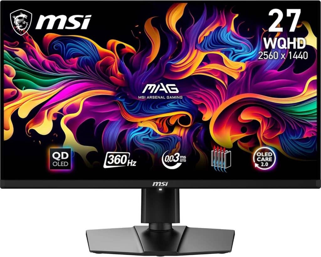 Test : écran MSI MAG 271QPX, gaming au sommet