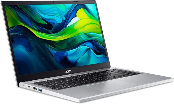 ACER Aspire Go 15 AG15-31P-342L, Ordinateur Portable 15,6'' Full HD LCD, PC Portable (Intel Core i3-N305, RAM 8 Go, SSD 512 Go, Intel UHD Graphics, Windows 11), Laptop Gris, Clavier AZERTY (Français)