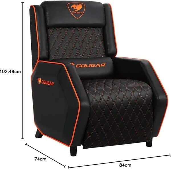 COUGAR Gaming Fauteuil Ranger Sofa PU Noir/Orange