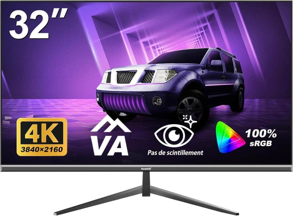 Test : gawfolk écran PC 32'' 4K 144Hz, le choix des gamers