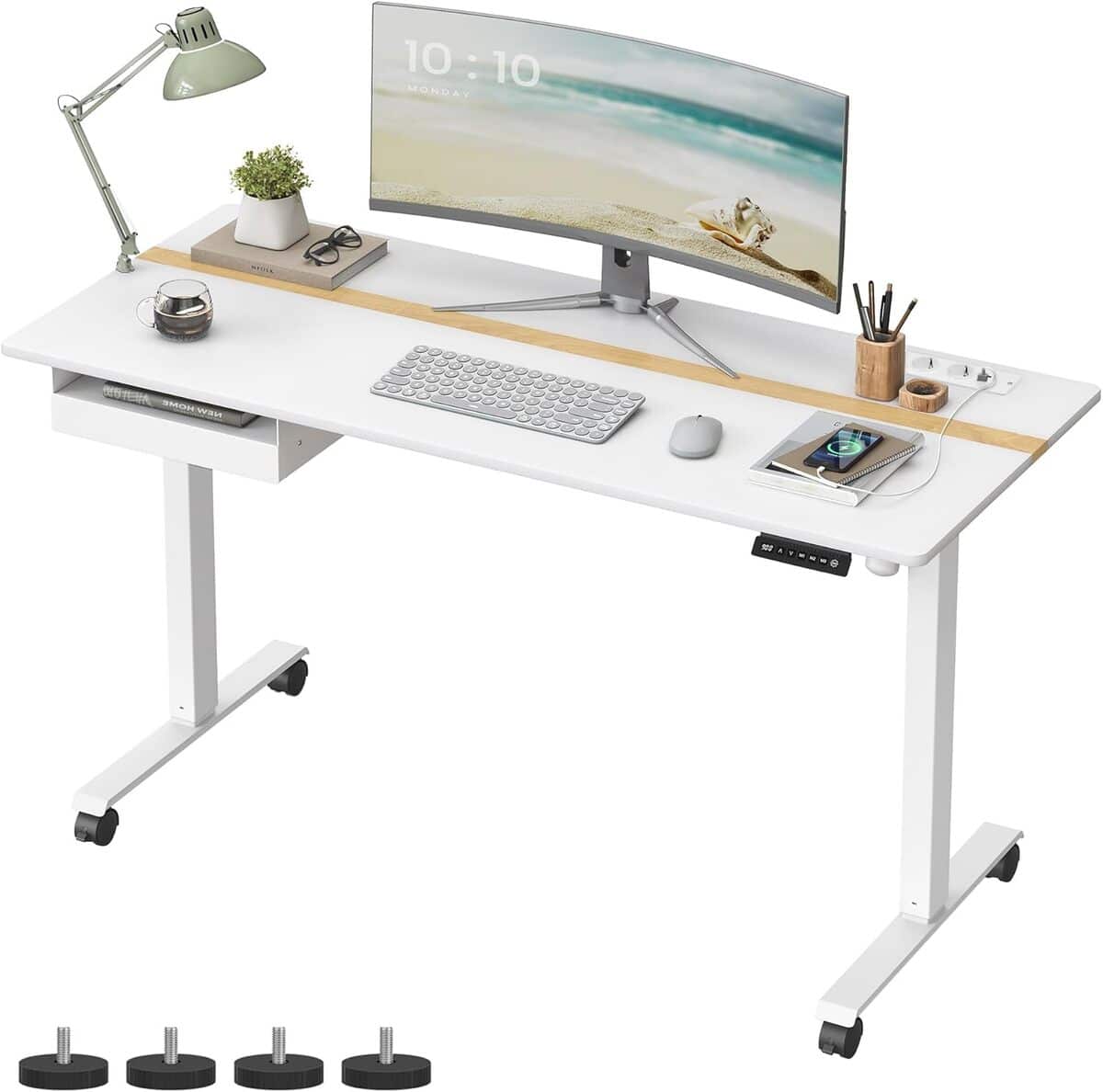 Test : bureau assis-debout VASAGLE LSD114W01, confort et flexibilité