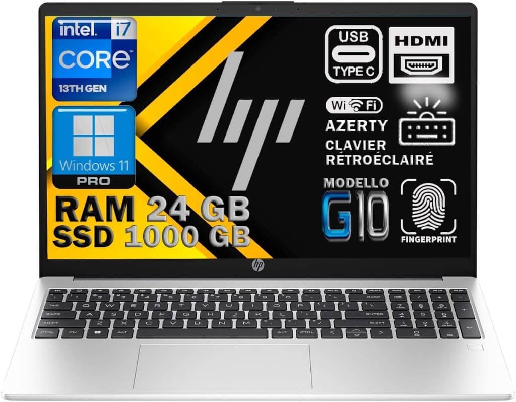 Test : hP 250 G10, puissance et performance avec Intel i7 et 24 Go RAM