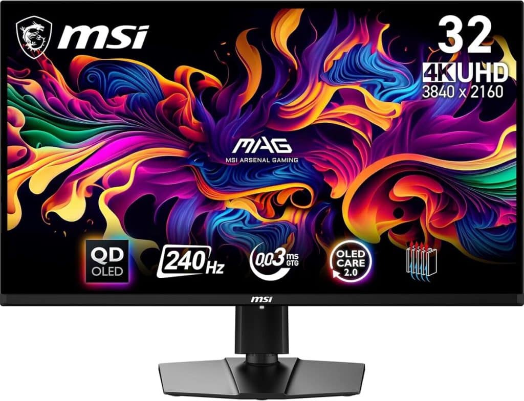 Test de l'écran gaming MSI MAG 321UPX QD-OLED : performance 4K et fluidité 240Hz