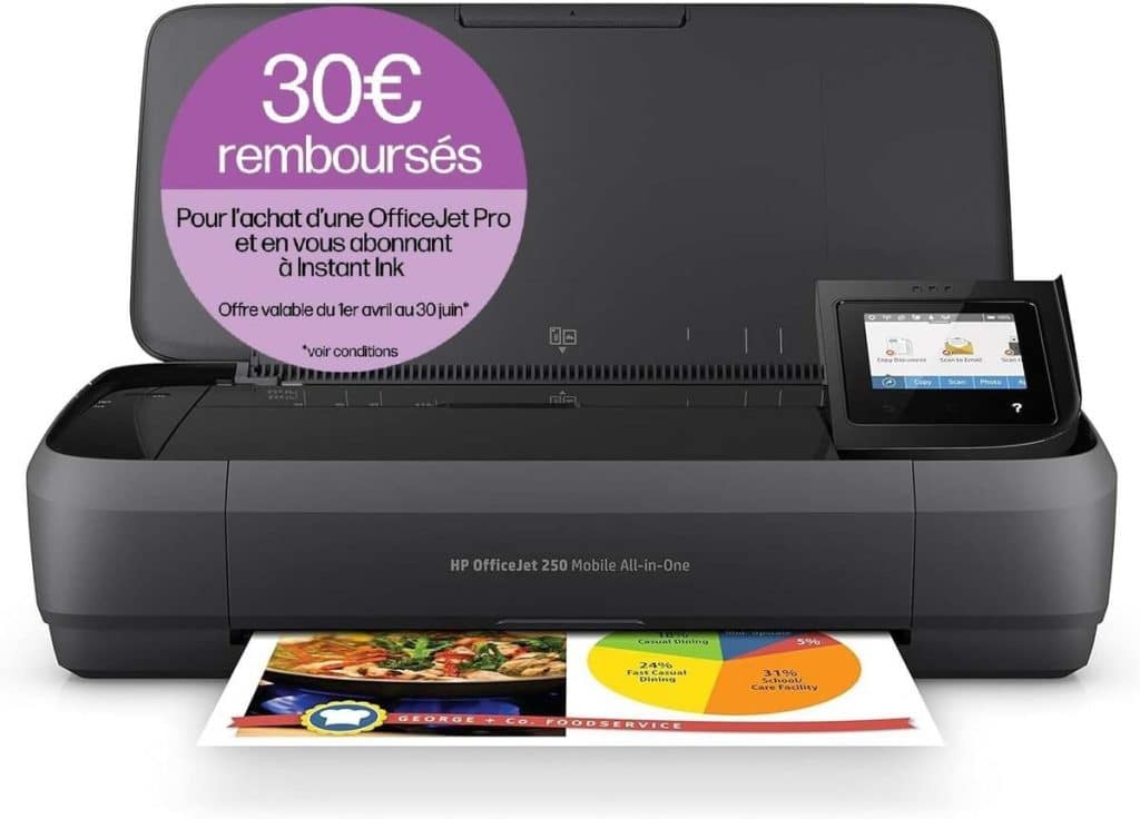 Test de l'imprimante portable HP OfficeJet 250