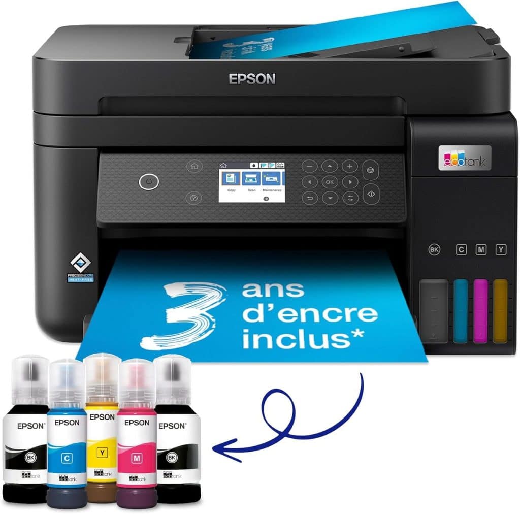Test Epson EcoTank ET-3850 : efficacité et autonomie d'encre