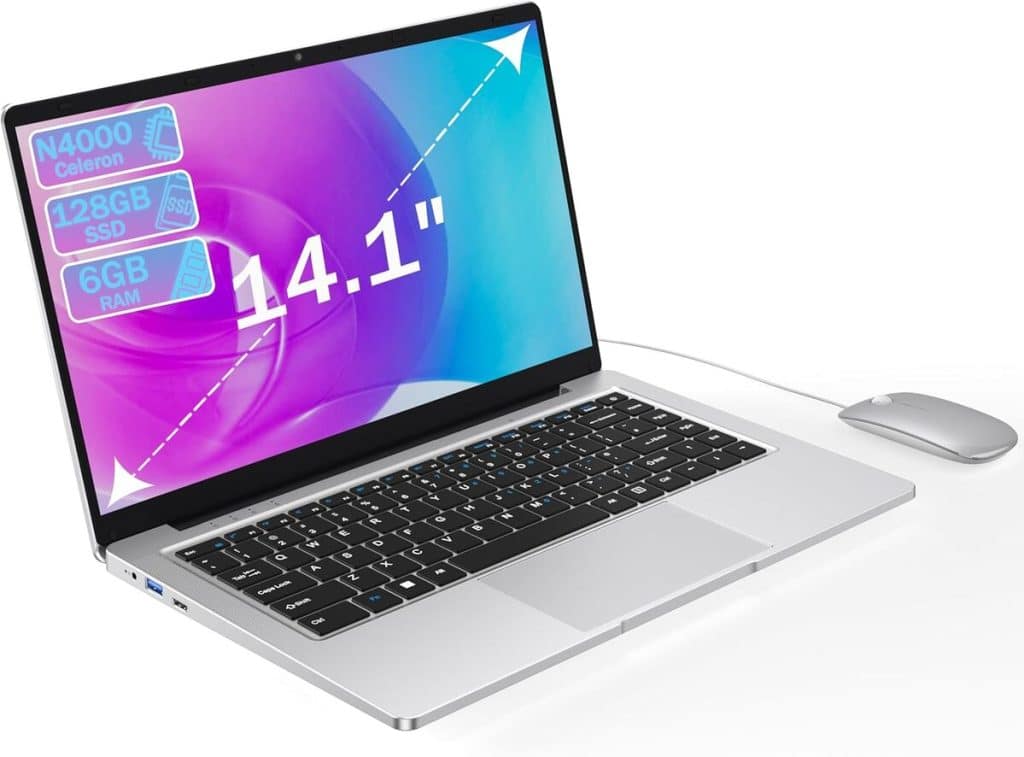 Test : ordinateur portable 14, 1" N4000 Celeron dual-core, 6 Go RAM et 128 Go SSD