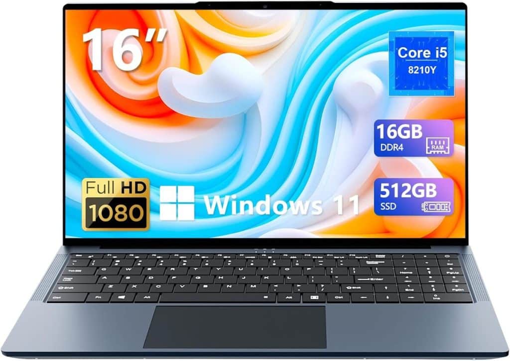 Test : ordinateur portable 16 pouces Core i5 - performance et polyvalence