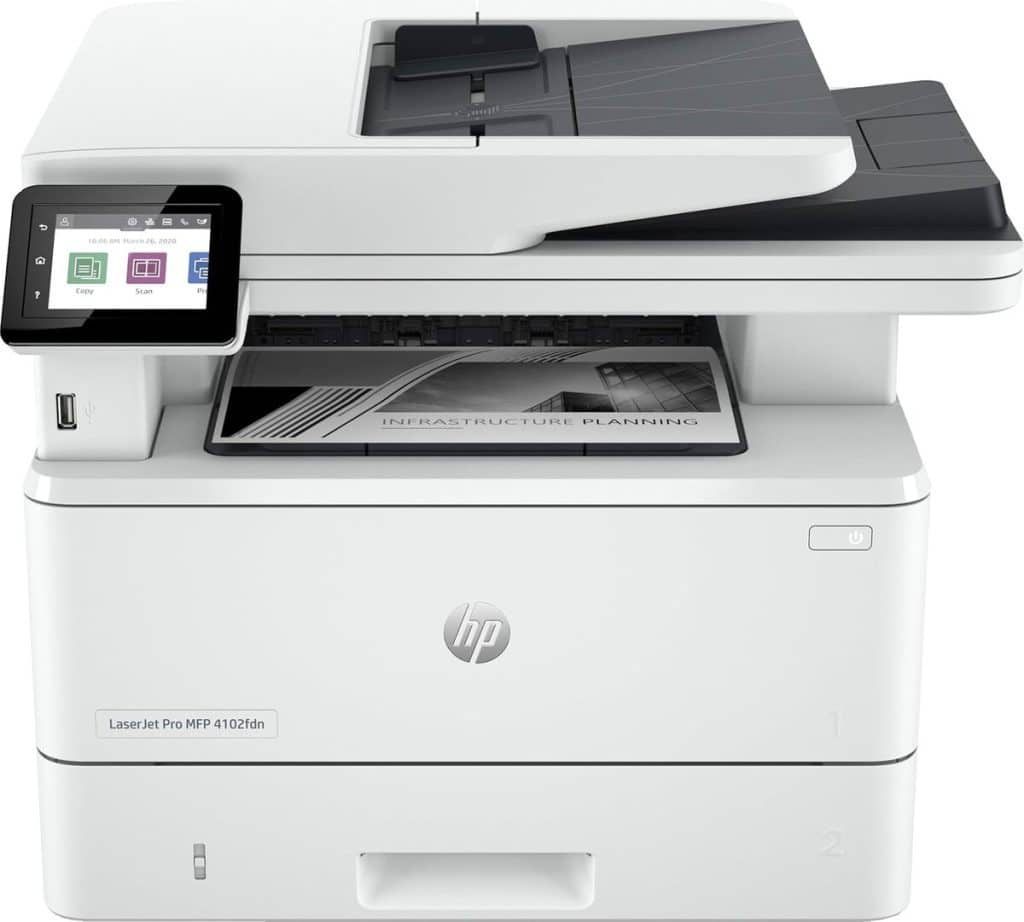 Test de l'imprimante HP Laserjet Pro MFP 4102fdn