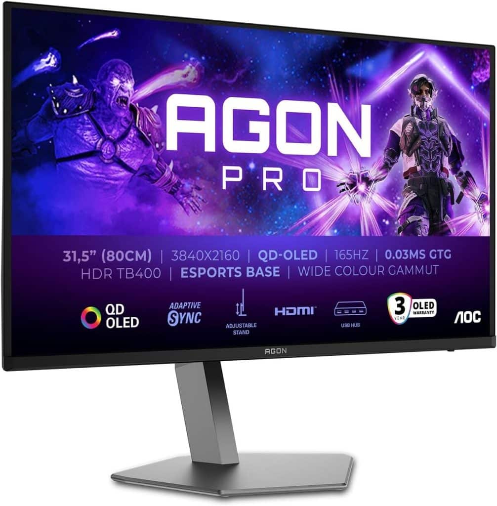 Test du moniteur AOC Agon 4K AG326UD : performance UHD 165Hz