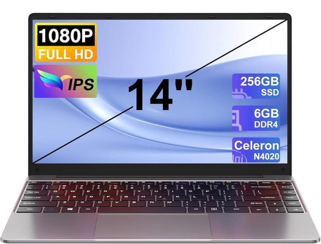 Test : ordinateur portable NOTODD 14 pouces Celeron N4020 FHD 1080p