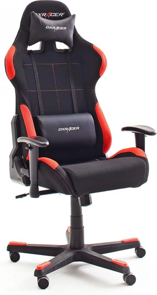 Test chaise de jeu Dx Racer 1 noir-rouge