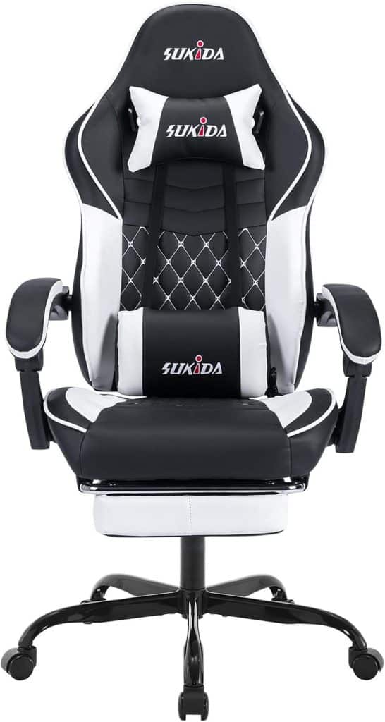 Test de la chaise de gamer Sukida ergonomique avec massage