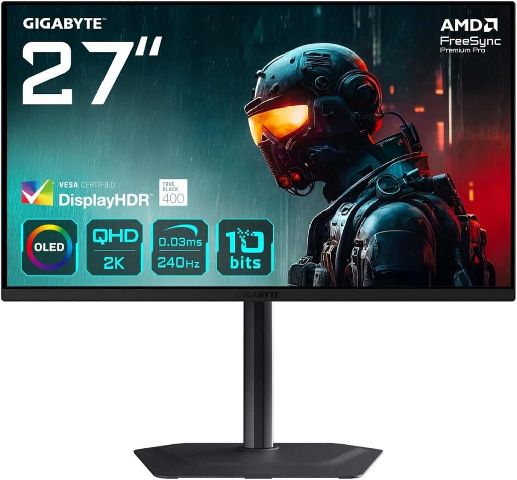 Test du moniteur gaming OLED Gigabyte MO27Q2 : immersion QHD à 240Hz