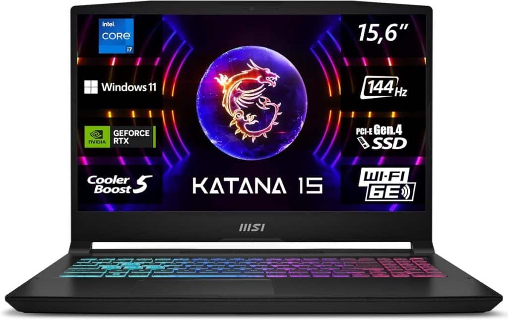 Test du MSI Katana 15 : performance et puissance de jeu