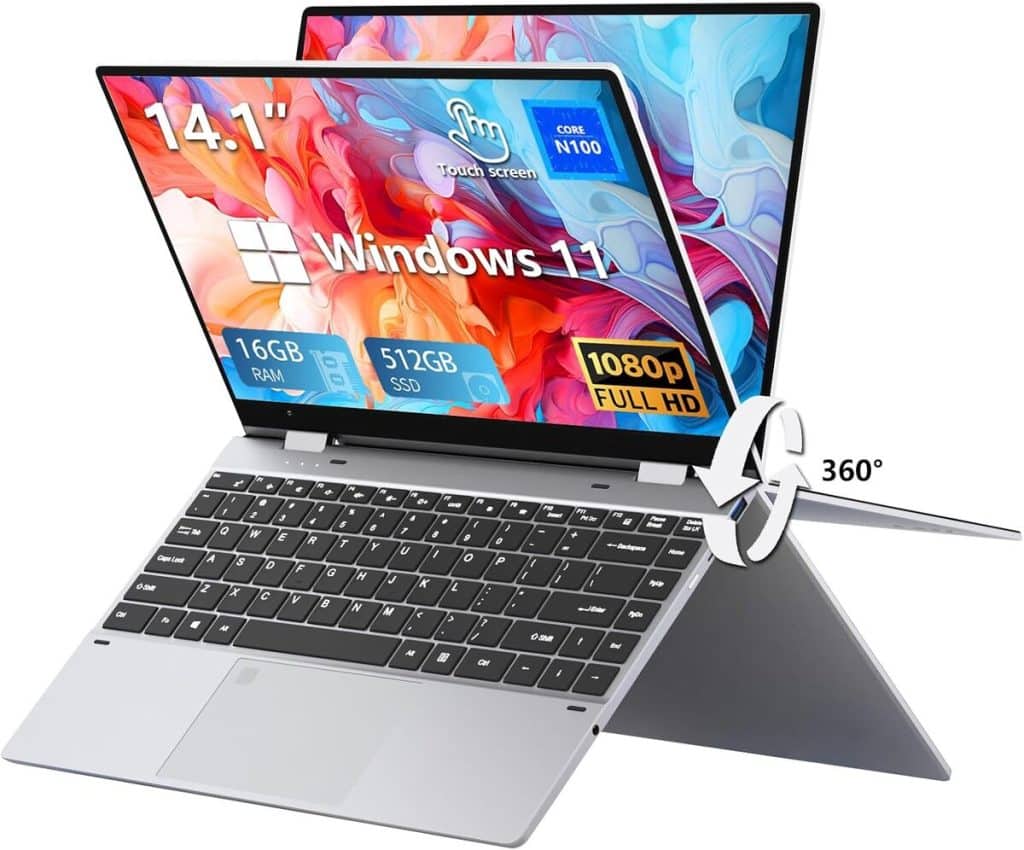 Test du PC portable N100 : polyvalence et performance en 2 en 1