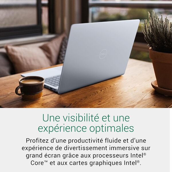 Dell Inspiron 16 (5640) Ordinateur Portable 16'' Écran FHD+, Intel Core 7 150U, 16Go RAM, 512Go SSD, Graphiques Intel, Windows 11 Home, Clavier rétroéclairé AZERTY - Cloud Cover