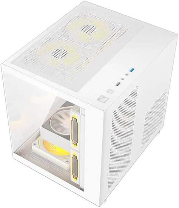 PC Gaming Ordinateur de bureau fixe i7 - RAM 32 Go - SSD 1 To - RTX 5050 8 Go GDDR6 - Windows 11 PRO - WiFi USB - HDMI et VGA - Sans fil - Bureau Internet scolaire