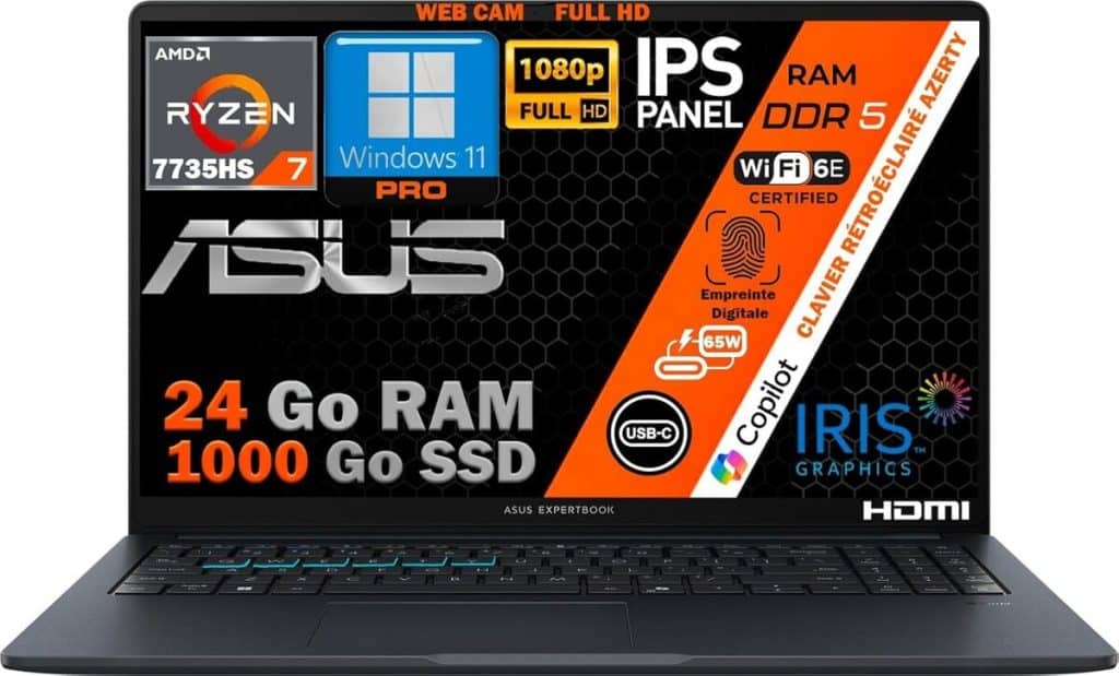 Test : aSUS PC Portable Ryzen 7 7735HS, performance et innovation