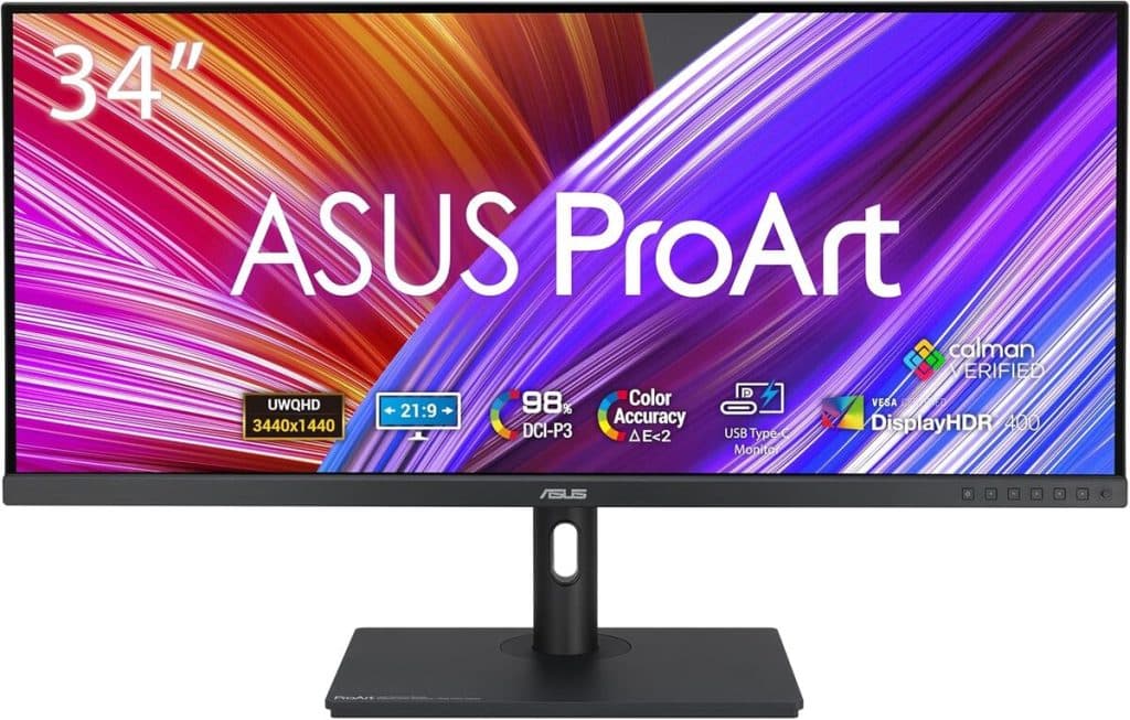 Test de l'écran ASUS ProArt PA348CGV : performance et précision 34'' UWQHD