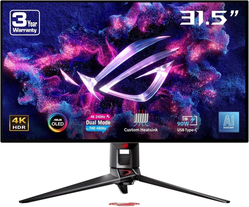 Test de l'écran ASUS ROG Swift OLED PG32UCDP : performance 4K 240Hz et FHD 480Hz