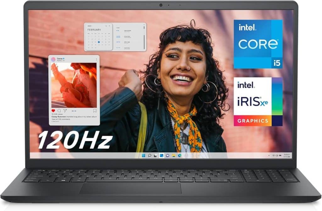 Test du Dell Inspiron 15 : écran 120 Hz et Intel Core i5