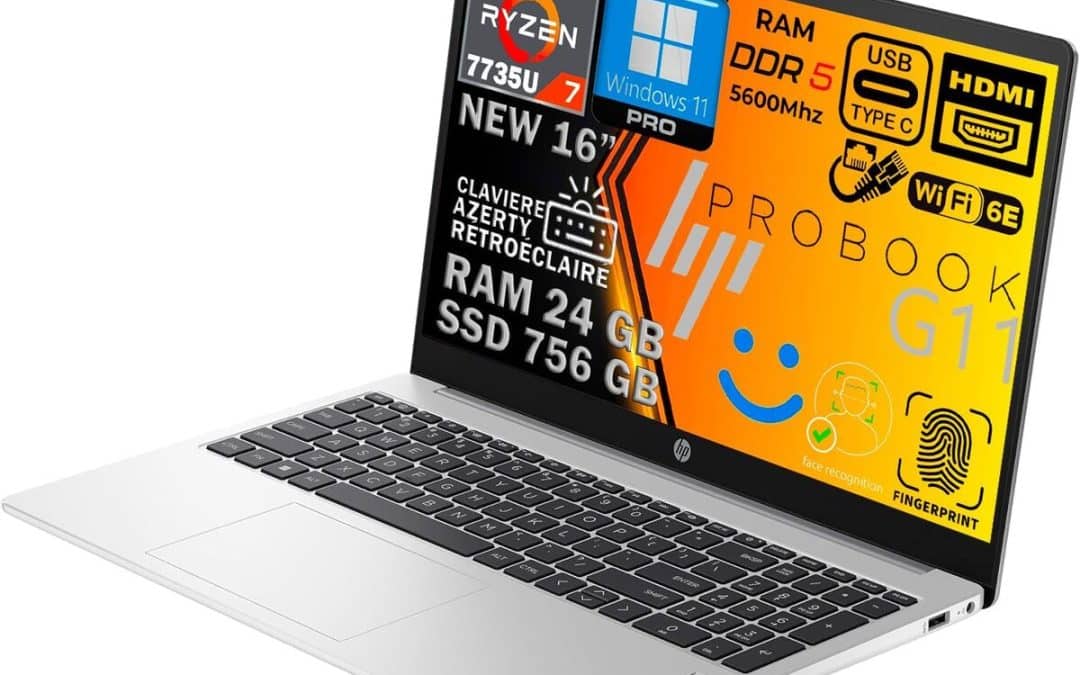 Test du HP ProBook 465 G11 : ultra-performant avec Ryzen 7 et 24Go RAM