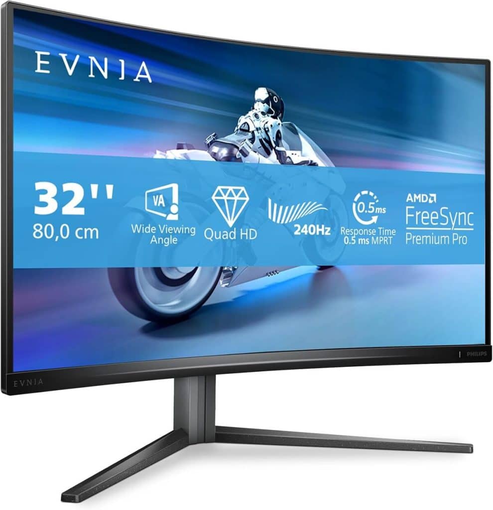 Test Philips Evnia 32M2C5500W : écran gaming incurvé 32