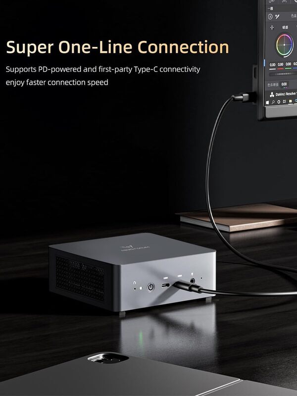 MINIS FORUM Venus UM790 Pro Mini PC AMD Ryzen 9 7940HS jusqu'à 5,2 GHz 64 Go DDR5 1 to SSD avec AMD Radeon 780M, 4X USB3.2, 2X USB4, 2X HDMI 2.1, 2X PCIe4.0,Wi-FI 6E/BT5.3, RJ45 2,5 G