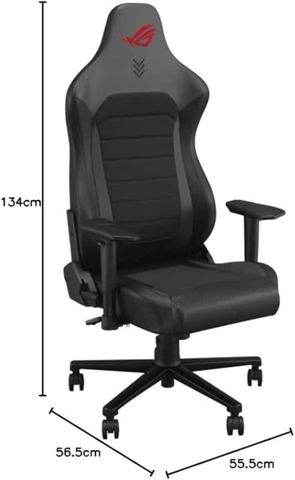 ASUS ROG Aethon Chaise de Gaming (Ergonomique, Cadre en Acier, Rembourrage de siège Double densité, accoudoirs 2D, Soutien Lombaire intégré)