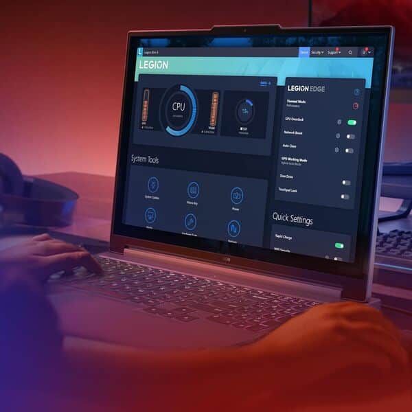 Lenovo Legion Slim 5 16ARP9 - Ordinateur Portable Gaming 16'' WQXGA 165Hz (AMD Ryzen 7 7435HS, RAM 16Go, SSD 512Go, NVIDIA RTX 4060 8Go, Windows 11 Home) Clavier rétroéclairé AZERTY - Gris