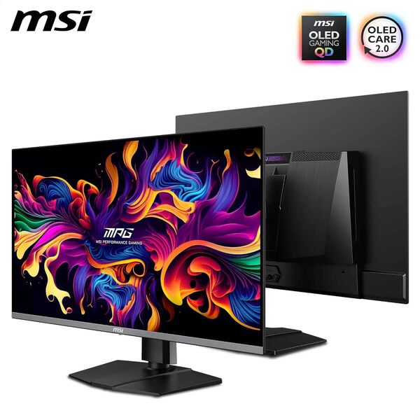 MSI MPG 322URX QD-OLED écran Gaming 31.5 Pouces 4K UHD - Dalle Quantum Dot OLED 3840 x 2160, 240Hz / 0.03ms, DisplayHDR True Black 400, G-Sync, HDMI 2.1, DP 2.1a, USB-C (98 W PD), Hauteur réglable