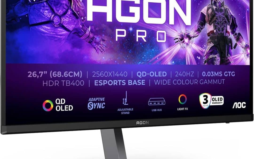 Test AOC Agon Pro AG276QZD2AM : moniteur OLED 240 Hz 27