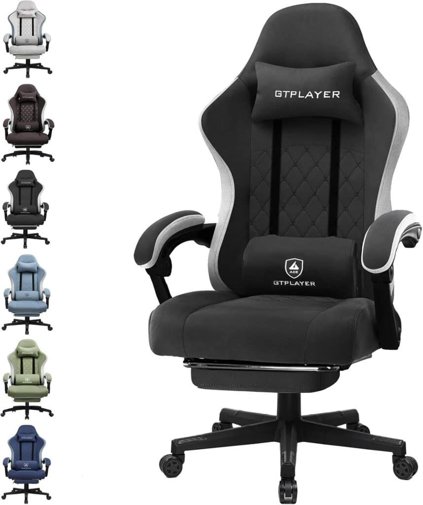 Test : chaise gaming GTPLAYER ergonomique avec repose-pieds