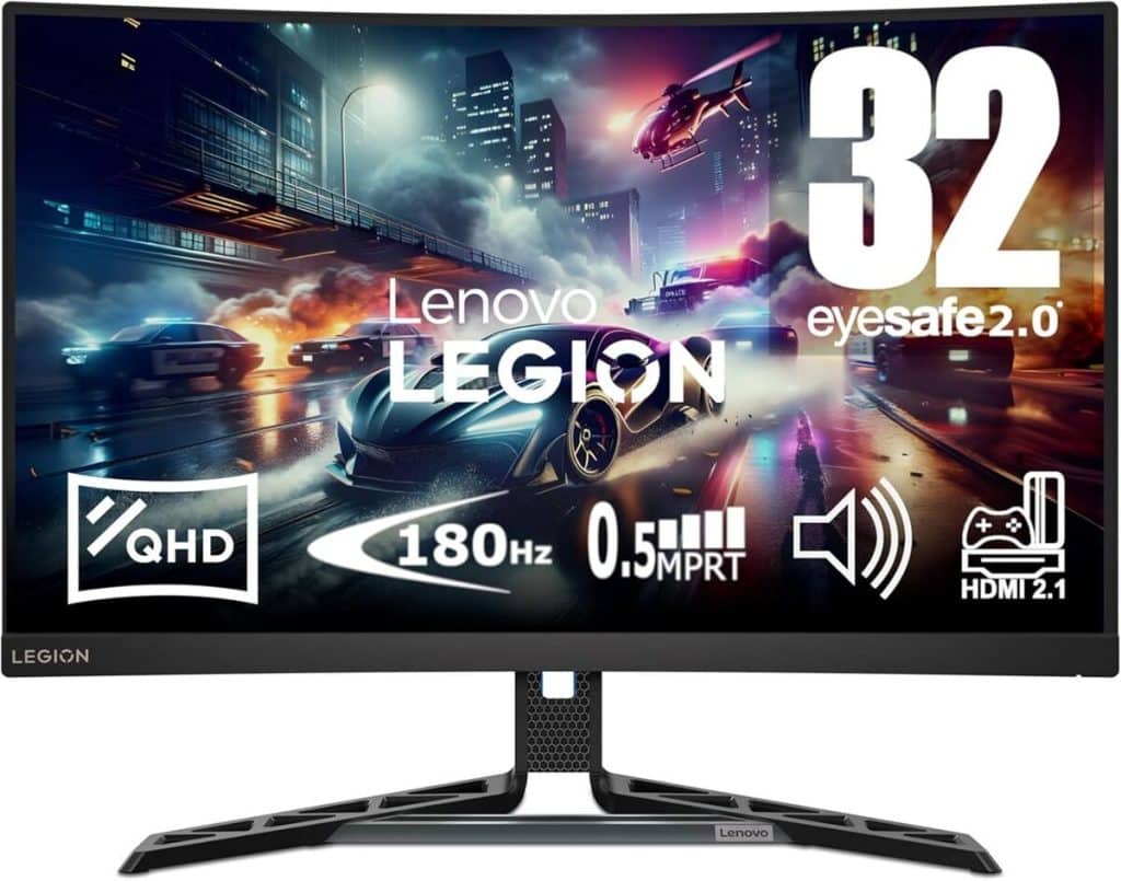 Test Lenovo Legion R32qc-30 : écran gaming 31.5" incurvé 180Hz