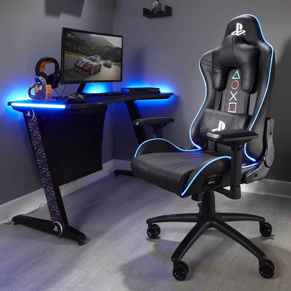Test X Rocker Amarok Playstation : chaise de bureau ergonomique LED