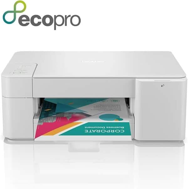Brother DCP-J1200WE - Imprimante Multifonction 3 en 1 - Jet d'encre Couleur - Abonnement d'impression ECOPRO 4 Mois OFFERTS - Wi-FI - Jusqu'à 16 Pages/Minute