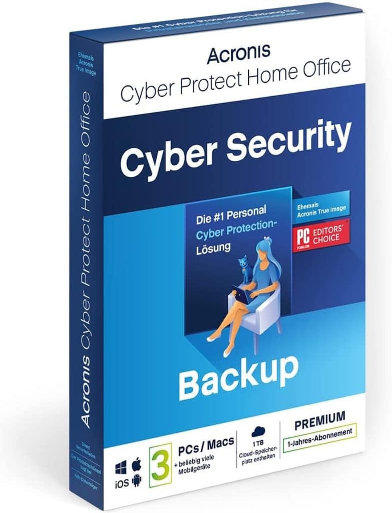 Test : acronis Cyber Protect Home Office 2025 Premium, 500 Go cloud, 3 appareils