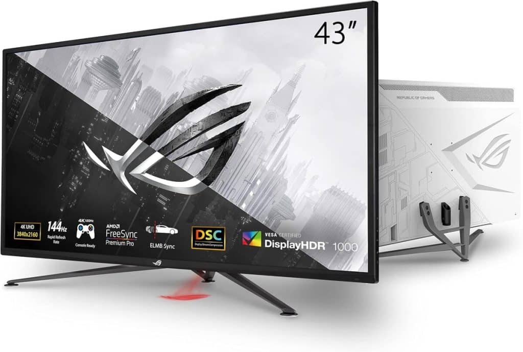 Test de l'écran ASUS ROG XG43UQ 43" 4K gaming