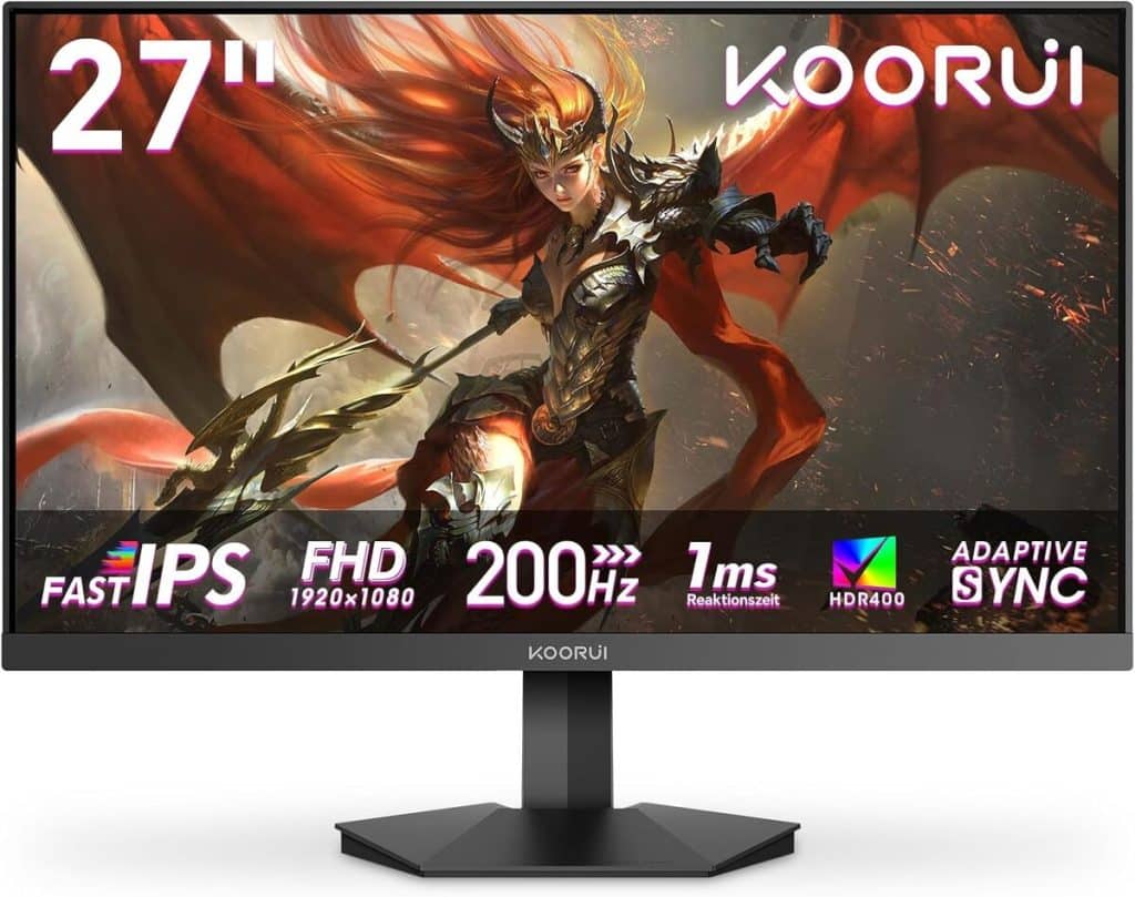 Test du KOORUI G2711P : écran gaming 27" 200Hz