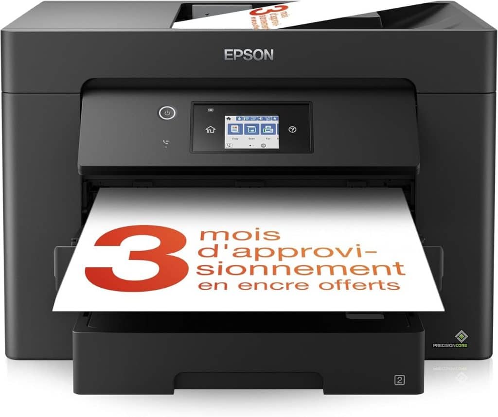 Test : imprimante A3 EPSON WorkForce WF-7830DTW performante et polyvalente