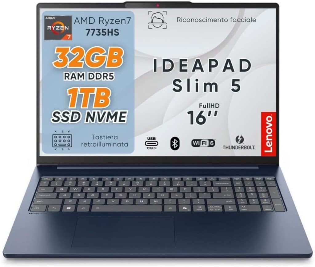 Test Lenovo Ideapad Slim5 : performance et puissance Ryzen 7735HS