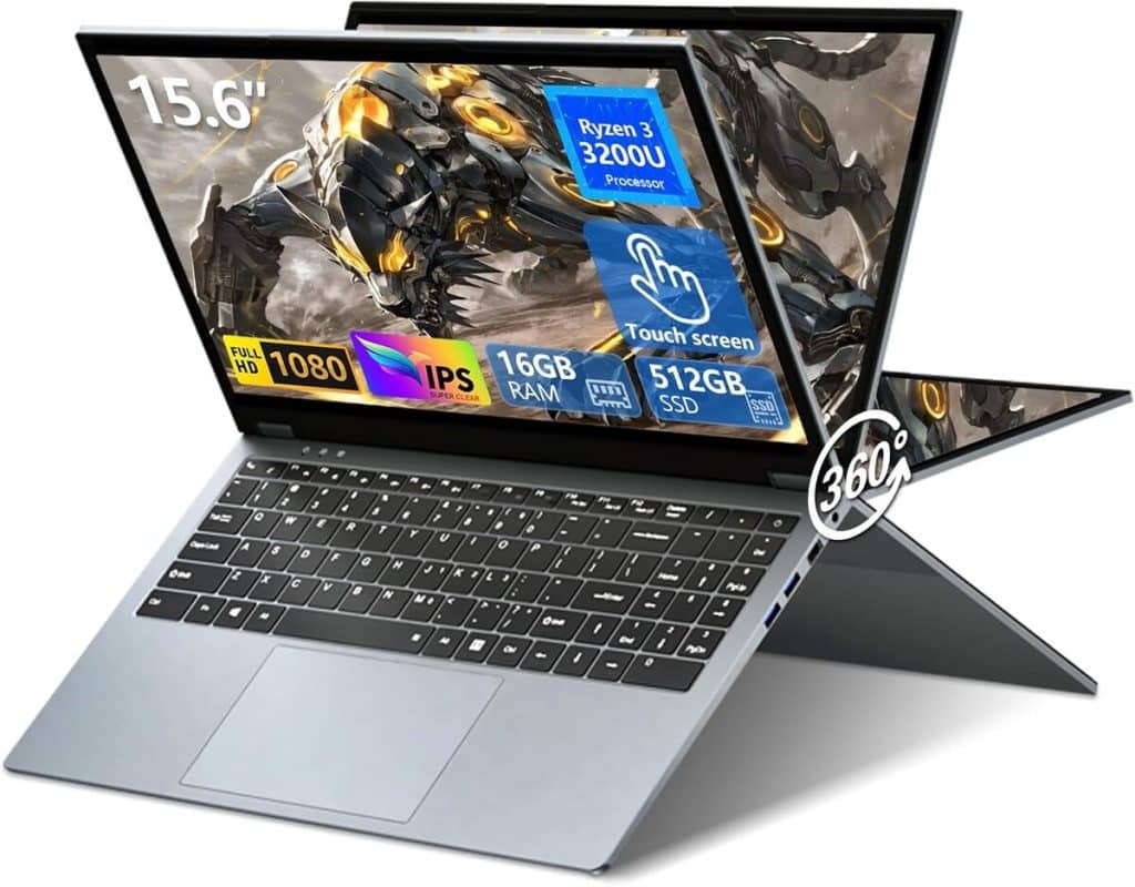 Test : moacreto 15, 6 pouces, l'ultra-fin 2 en 1 performe avec Ryzen 3 et 16 Go RAM